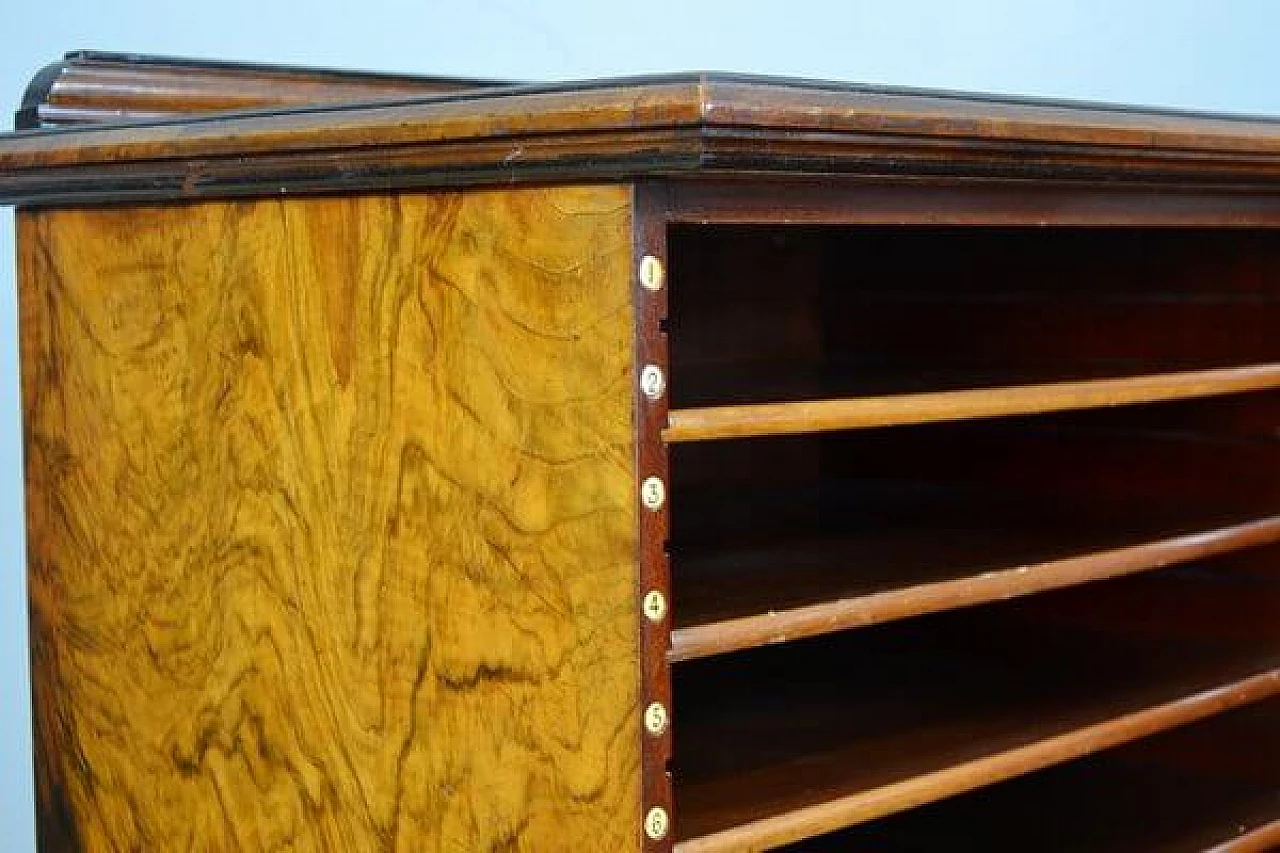 English filing cabinet in mahogany  by Ogden & Son, 19th century 11