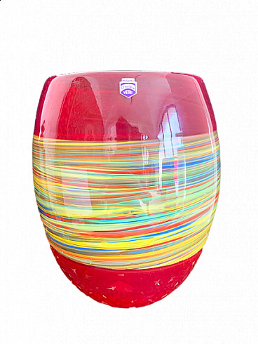 Vase in Murano glass by Gino Cenedese, 1990s