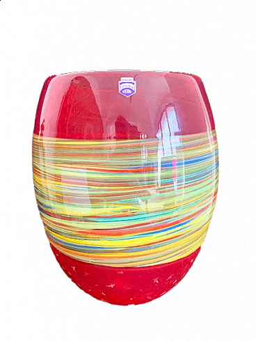 Vase in Murano glass by Gino Cenedese, 1990s