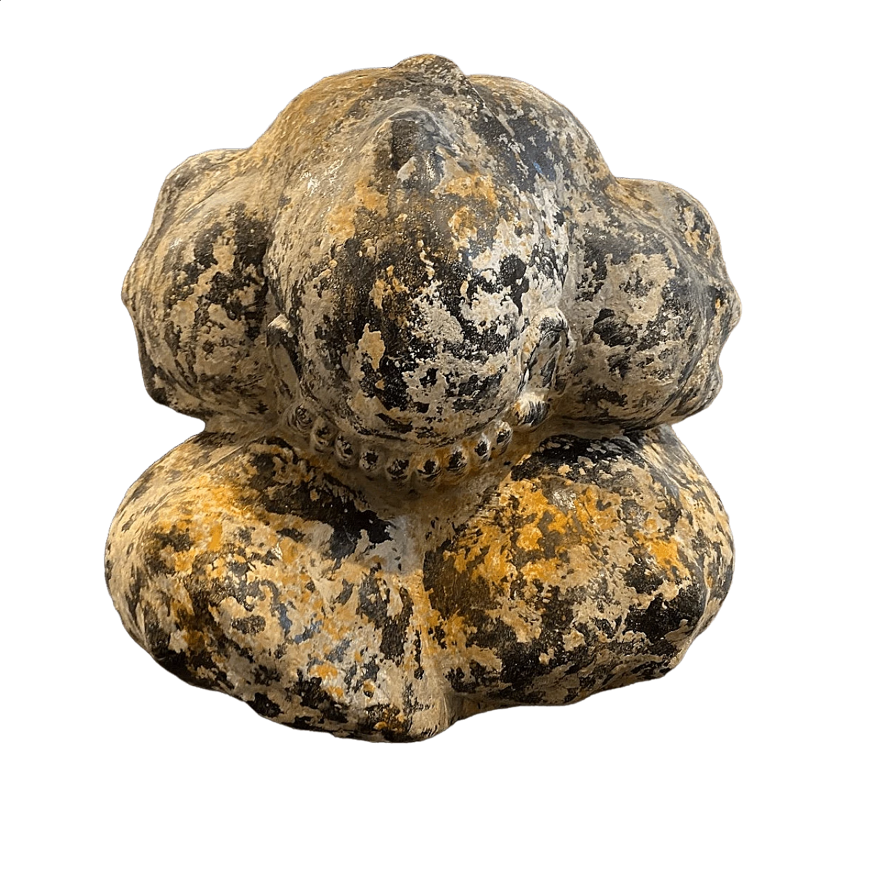 Hand-carved petrified wood sculpture of a petrified man, early 20th century 10