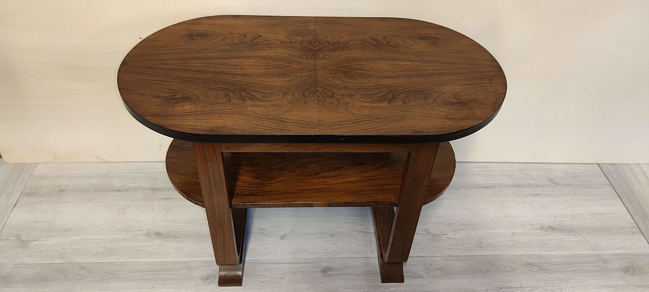 Coffee table in walnut with double top, 1930s 1