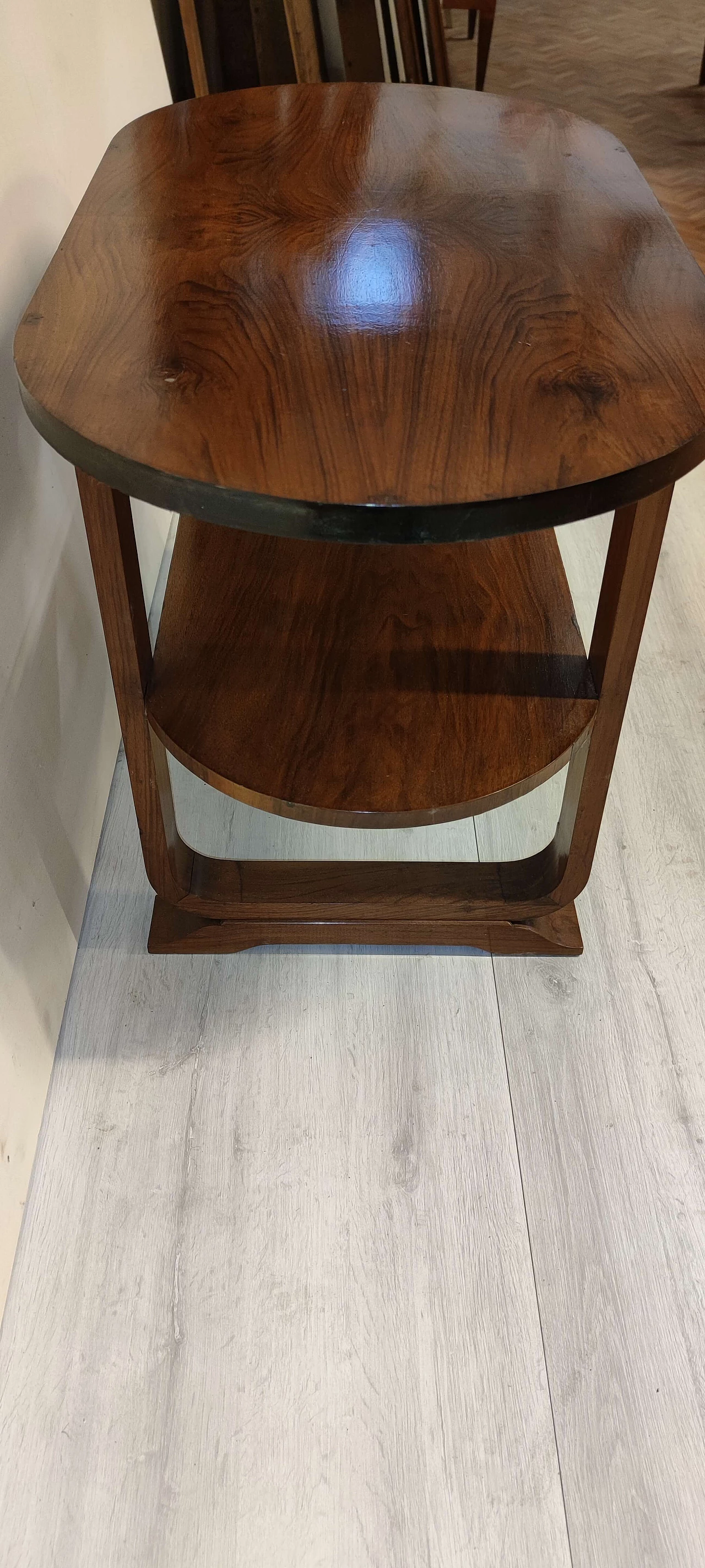 Coffee table in walnut with double top, 1930s 2