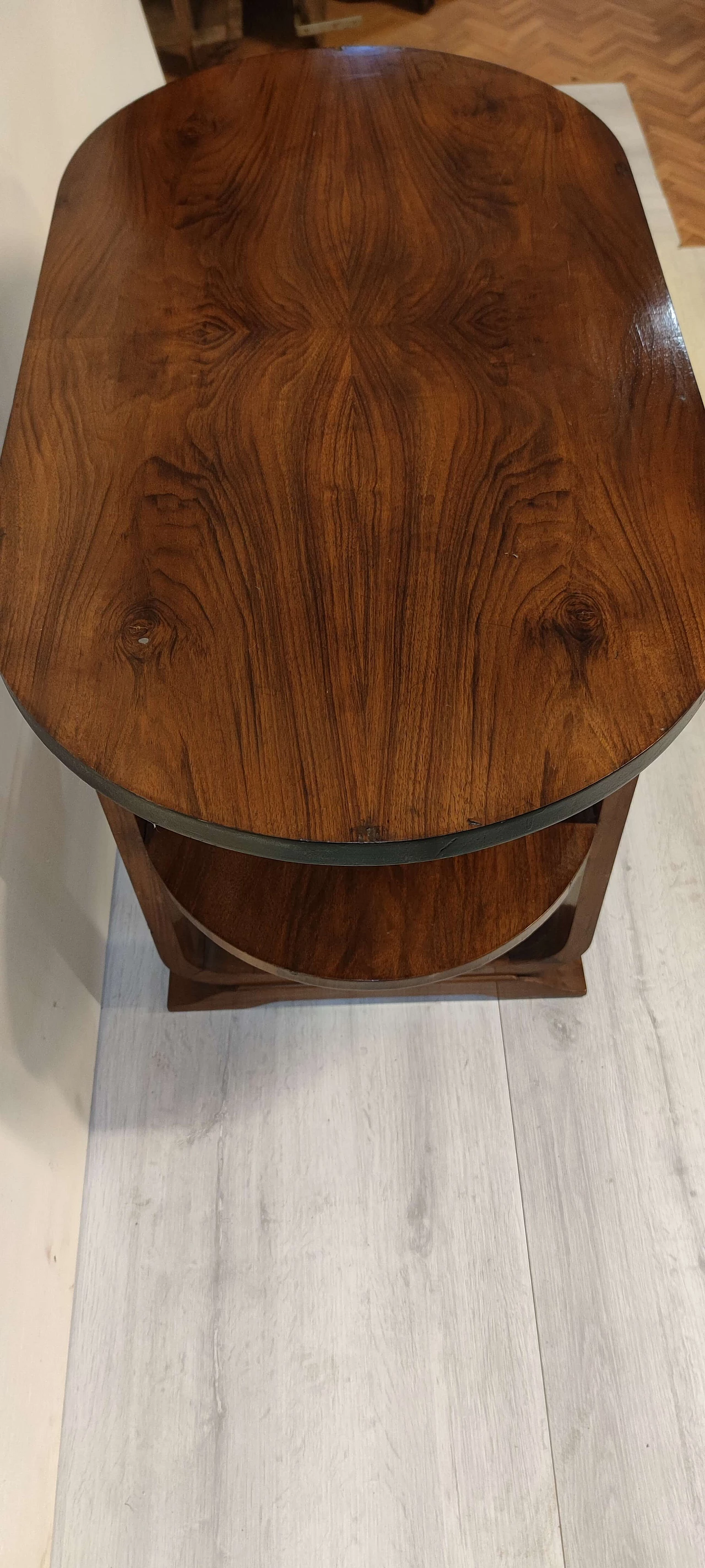 Coffee table in walnut with double top, 1930s 3