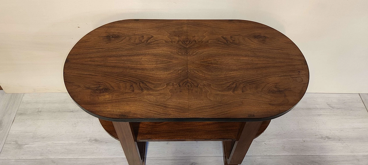 Coffee table in walnut with double top, 1930s 5