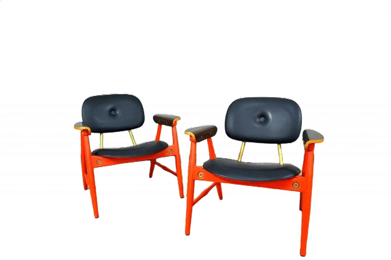 Pair of armchairs by Marco Zanuso for Poltronova, 1970s 8