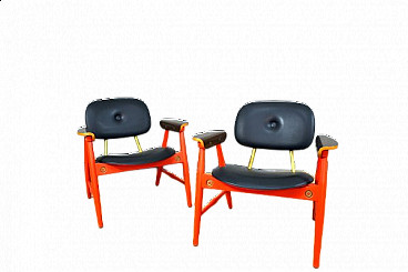 Pair of armchairs by Marco Zanuso for Poltronova, 1970s