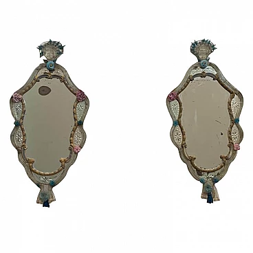 Coppia di specchi in Stile Barocchetto veneziano, '700