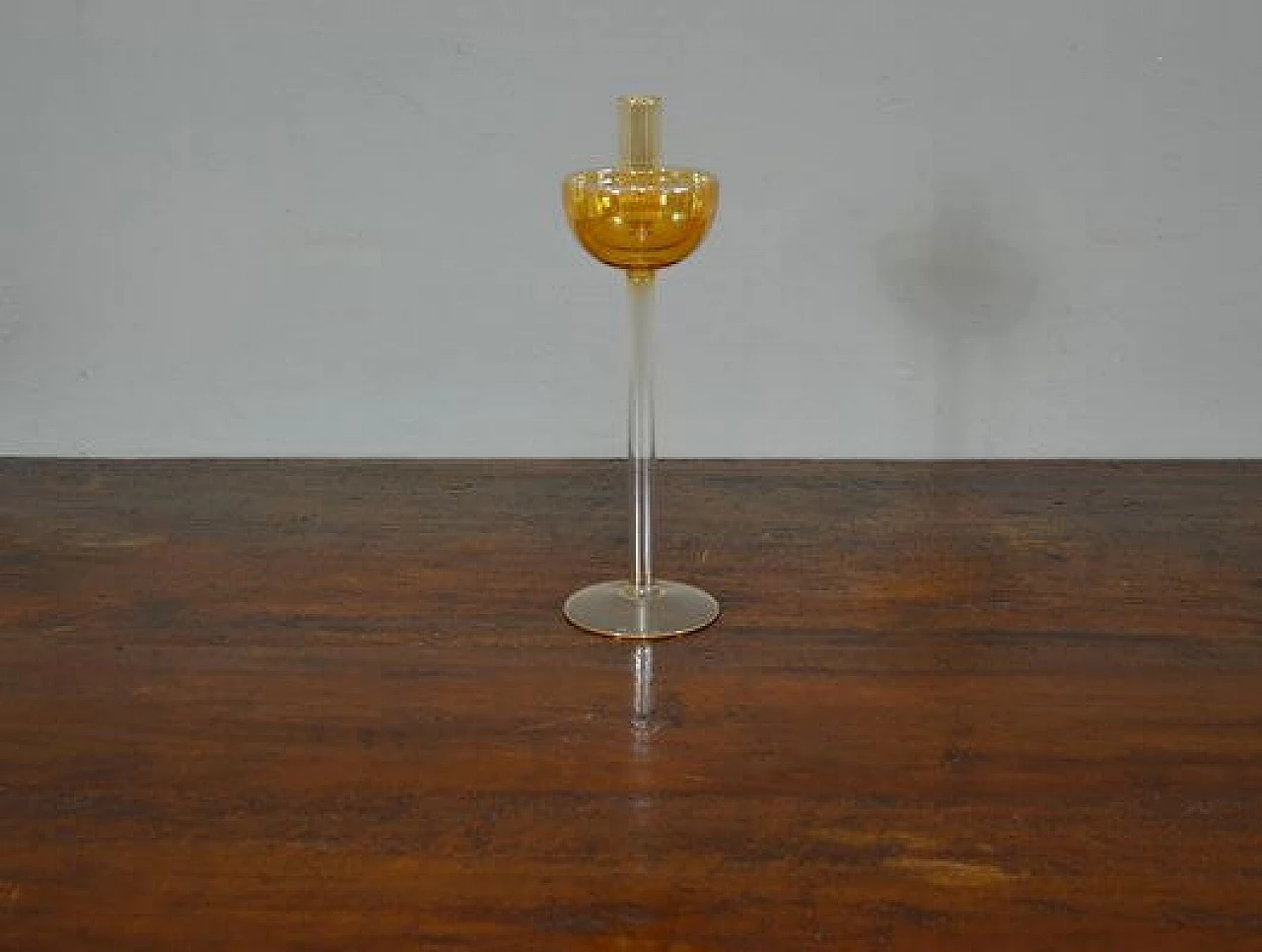 Blown glass candle holder by La Murrina, 1980s 2