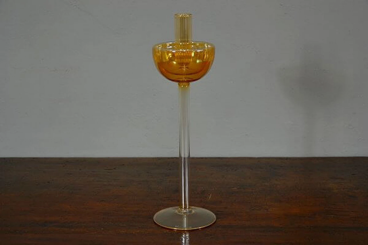 Blown glass candle holder by La Murrina, 1980s 3