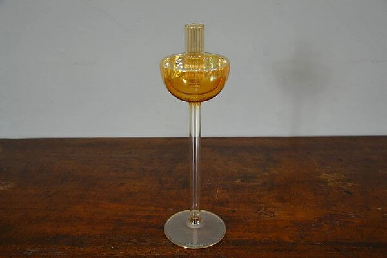 Blown glass candle holder by La Murrina, 1980s 4