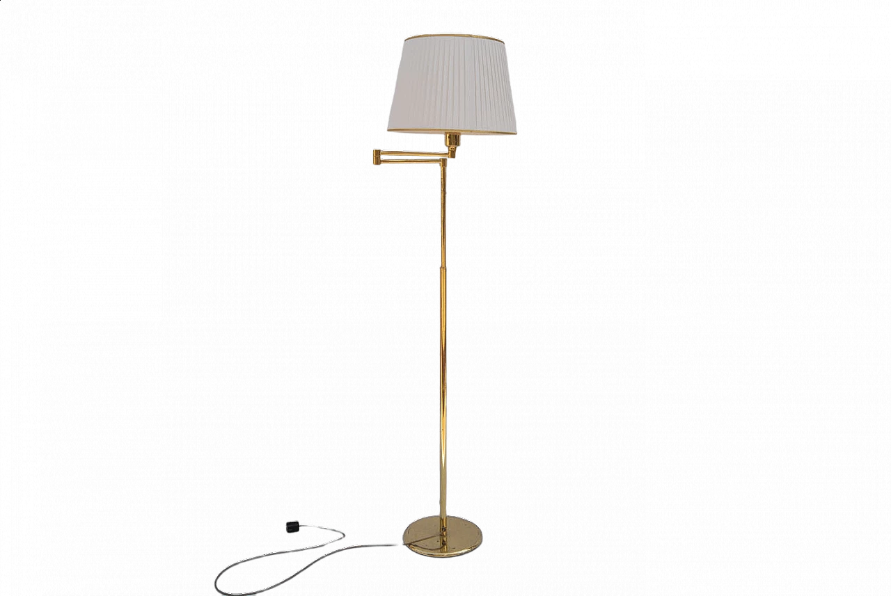 Brass floor lamp with joint, 1950s 8