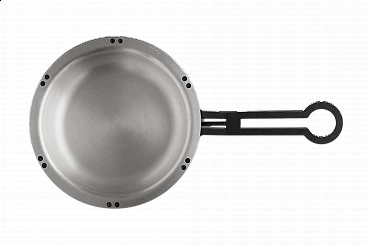 PAN999 pan in silver and iron by Tobia Scarpa