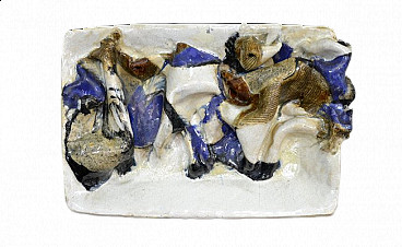 Decorative ceramic plate by Jeppe Hagedorn Olsen, 1960s