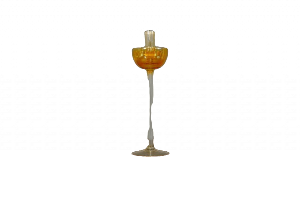 Blown glass candle holder by La Murrina, 1980s 7