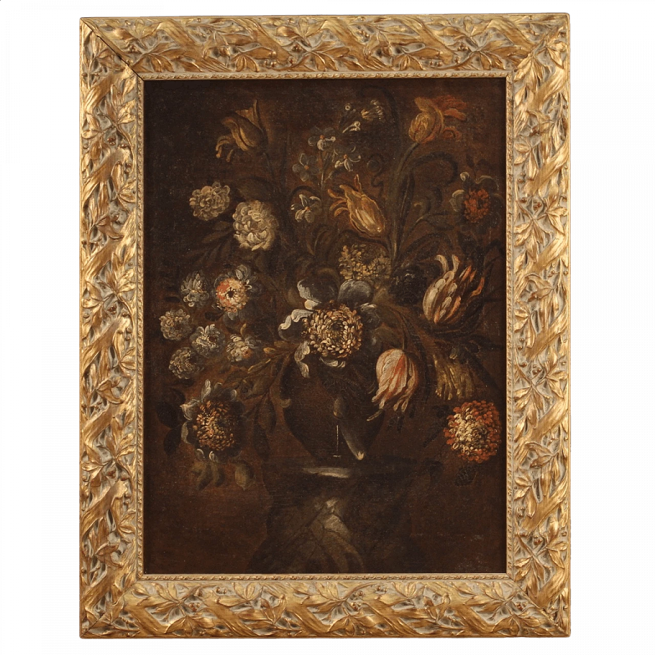 Natura morta in vaso di fiori, dipinto olio su tela, '600 13