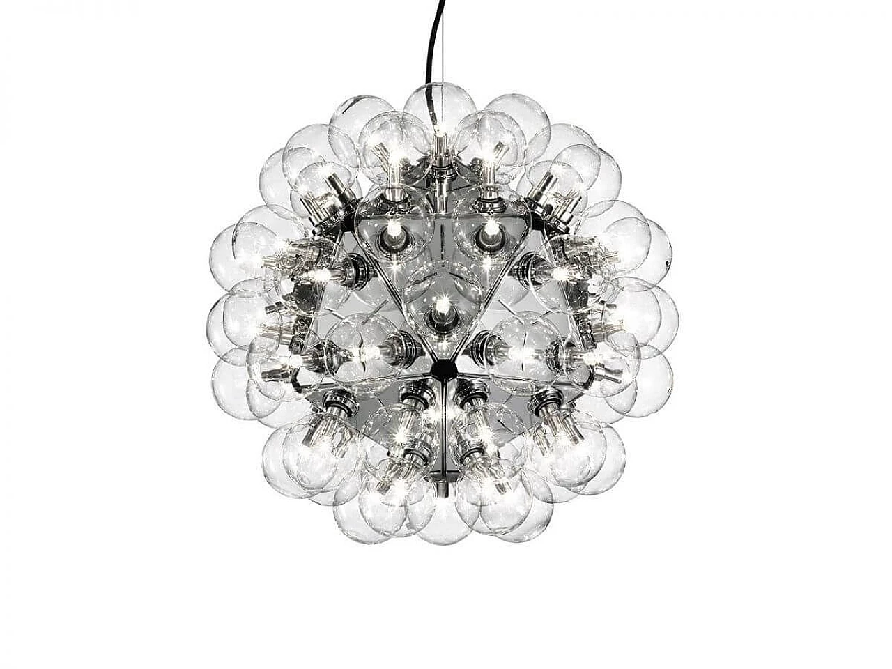 Taraxacum chandelier by Achille and Pier Giacomo Castiglioni for Flos, 1960s 3