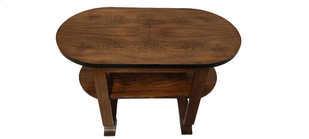 Coffee table in walnut with double top, 1930s 6