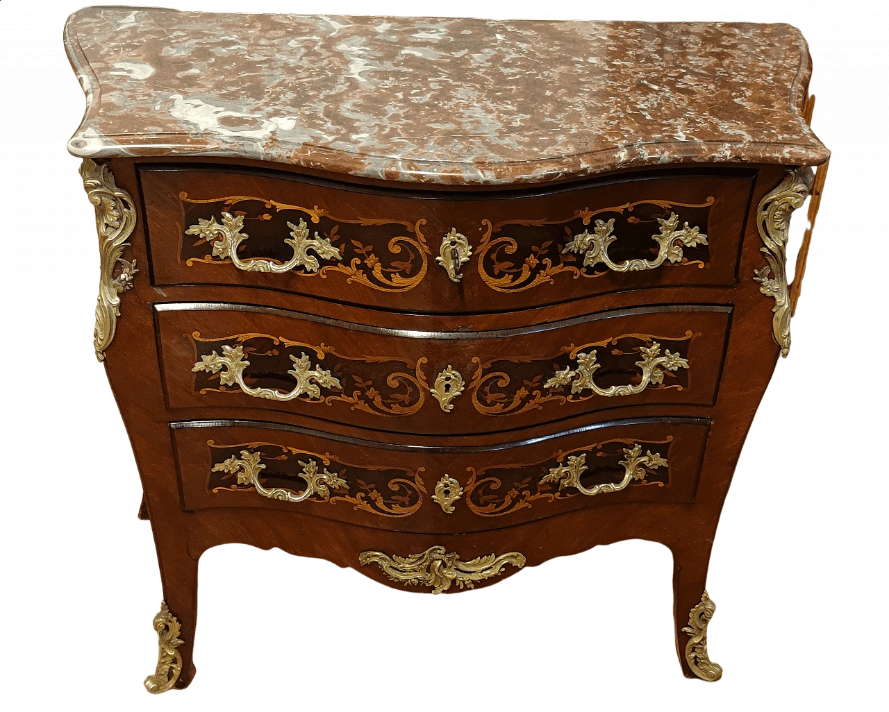 Napoleon III chest of drawers in mahogany, '800 5
