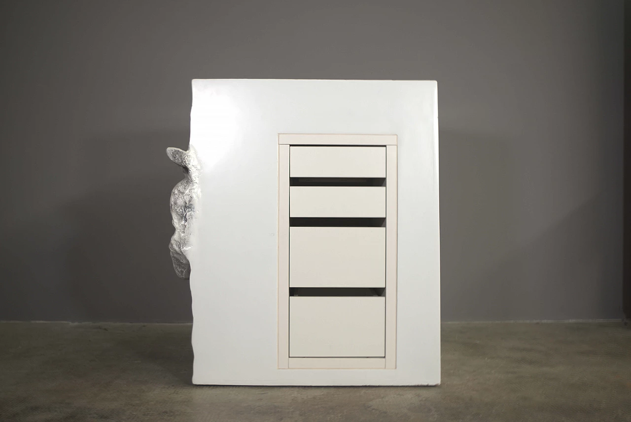 Carrara marble sculpture with drawers 6