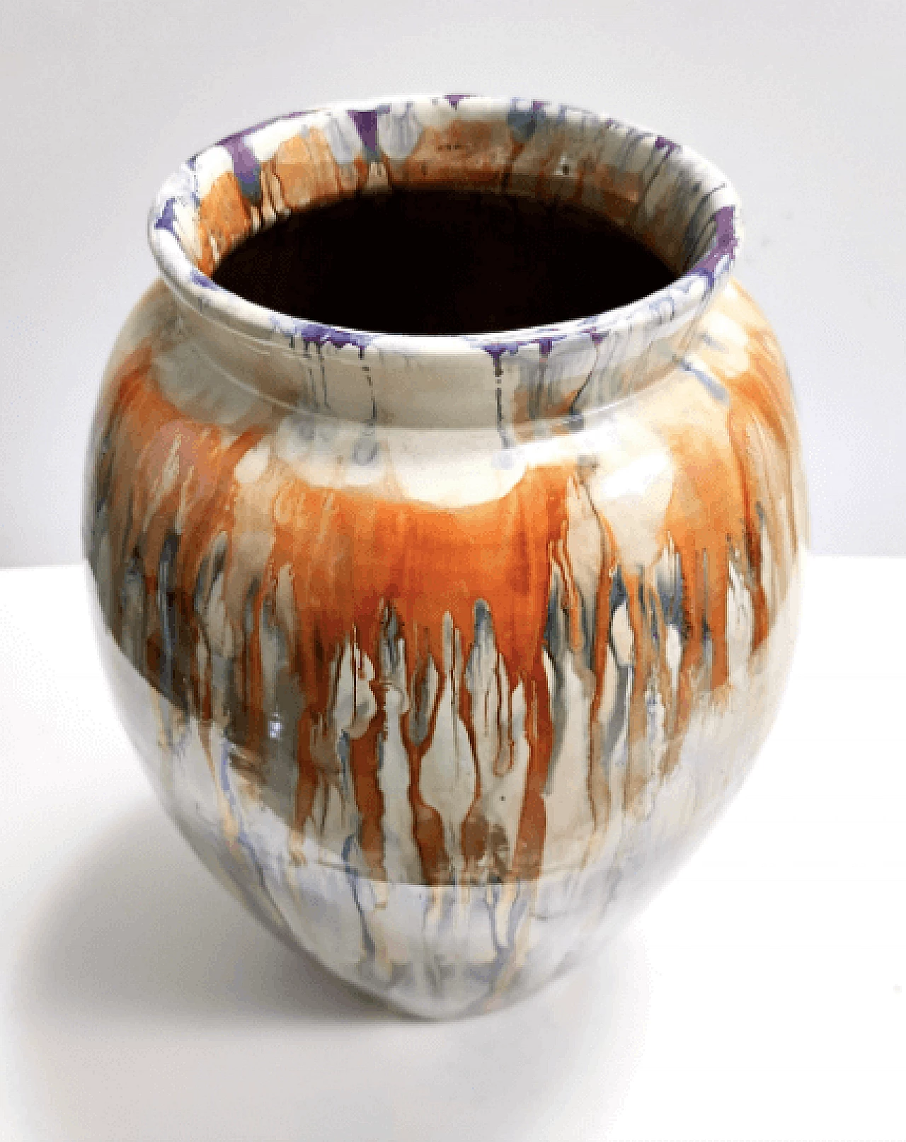 Vase in lacquered earthenware by Pasquinucci, 1940s 3