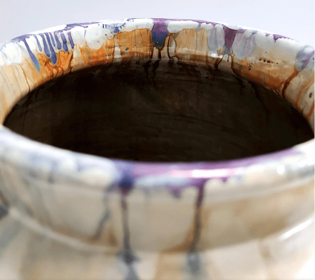 Vase in lacquered earthenware by Pasquinucci, 1940s 7