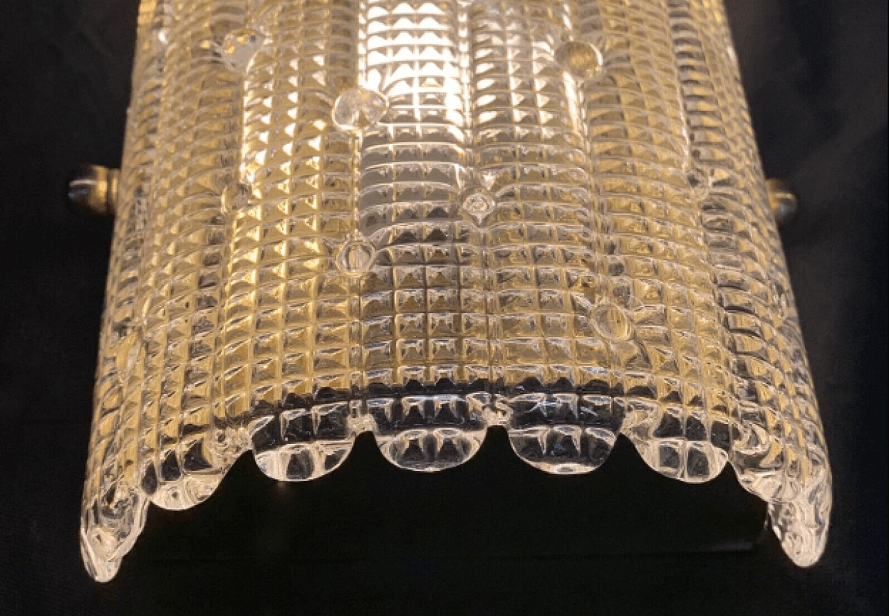 Pair of plate wall lamps in Murano glass 2