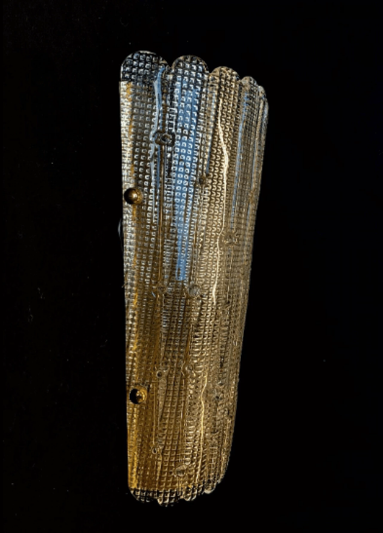 Pair of plate wall lamps in Murano glass 9