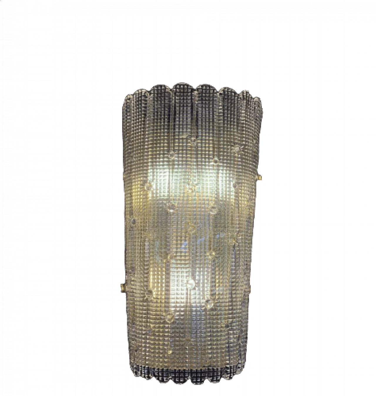 Pair of plate wall lamps in Murano glass 10