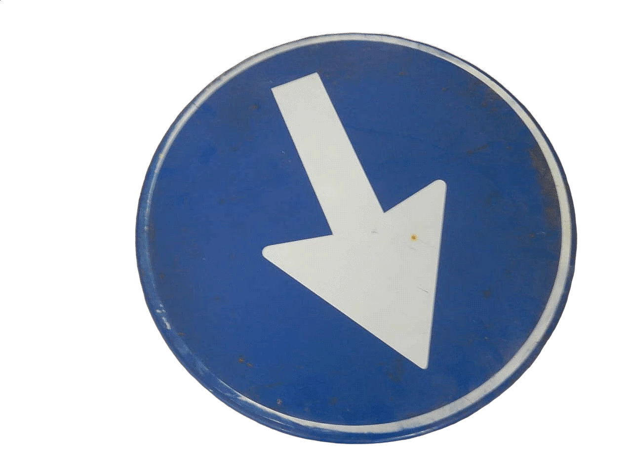 Insegna stradale con freccia direzionale, anni '80 9