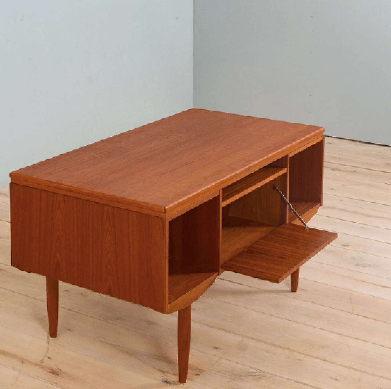 Pair of danish desks in teak by J. Svenstrup for AP Furniture, 1960s 7