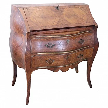 Louis XV style wooden flap with drawers, 20th century