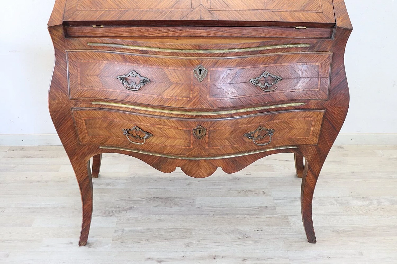 Louis XV style wooden flap with drawers, 20th century 2