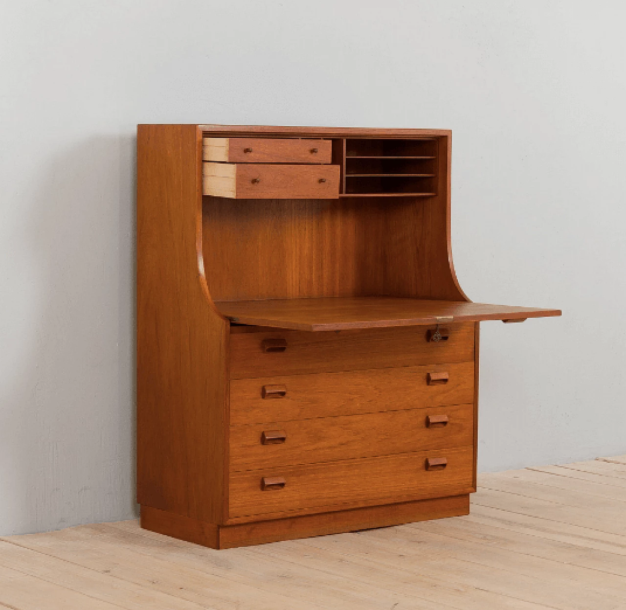 Secretaire in teak by Børge Mogensen for Søborg Møbelfabrik, 1960s 3