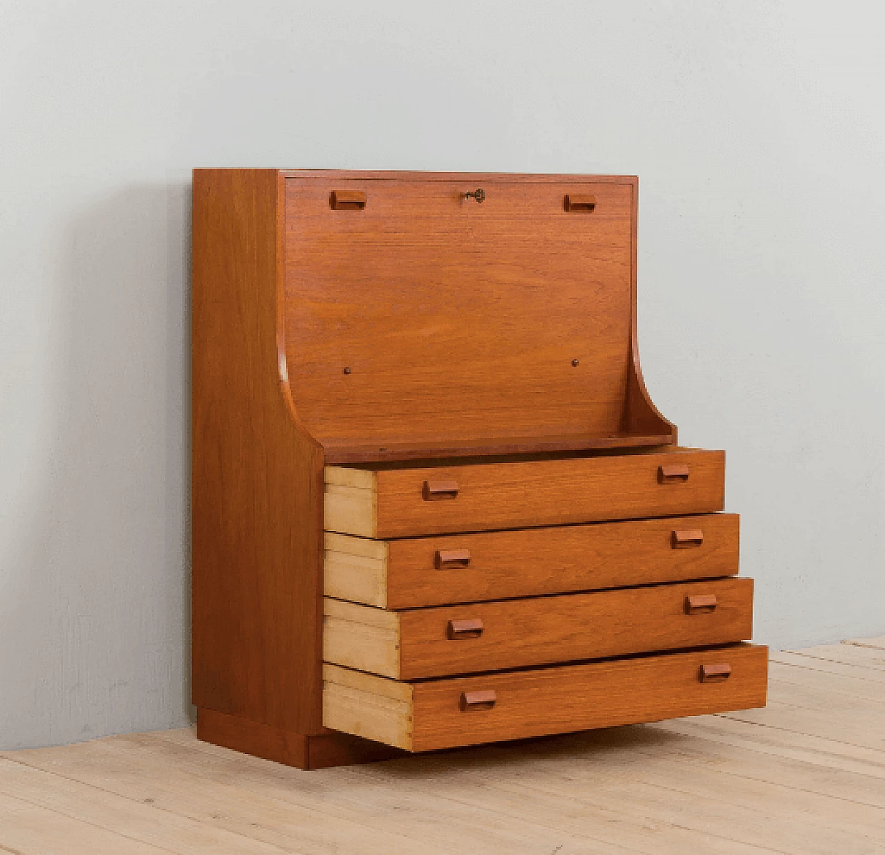 Secretaire in teak by Børge Mogensen for Søborg Møbelfabrik, 1960s 4