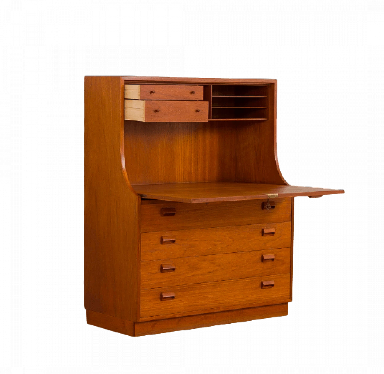 Secretaire in teak by Børge Mogensen for Søborg Møbelfabrik, 1960s 8