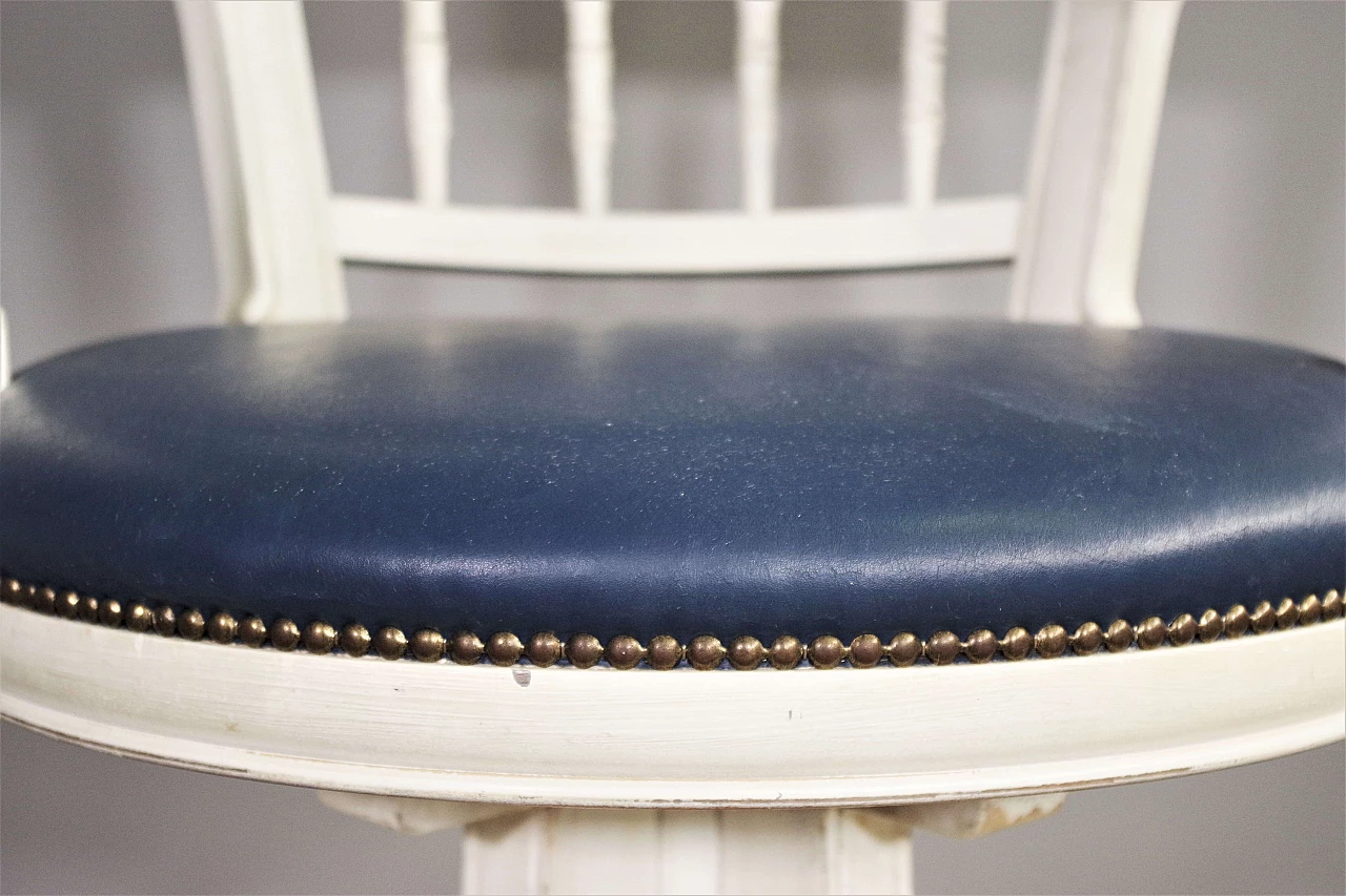 Maritime-style swivel armchair, 1980s 2