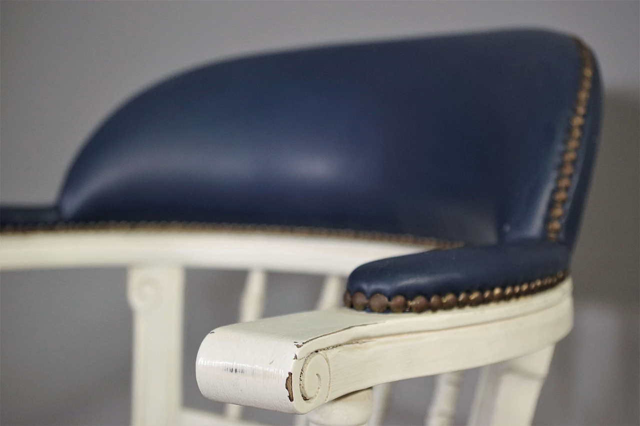 Maritime-style swivel armchair, 1980s 3