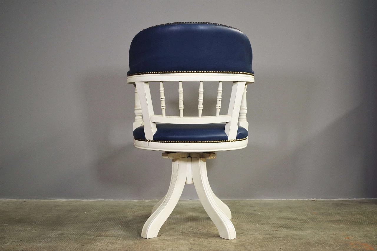 Maritime-style swivel armchair, 1980s 6