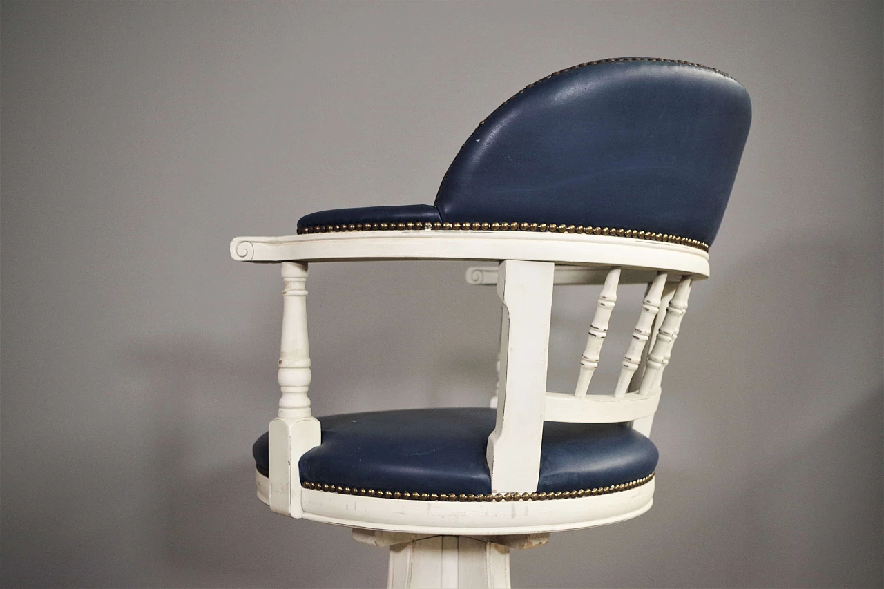 Maritime-style swivel armchair, 1980s 7