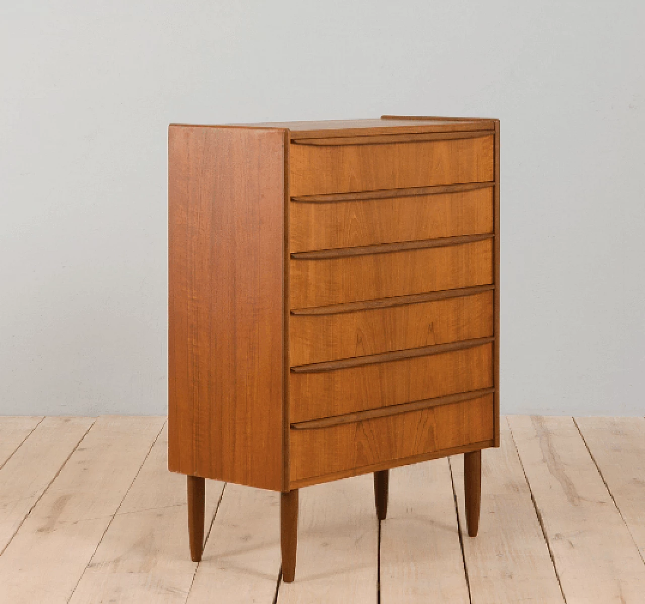 Danish chest of drawers in teak , 1960s 4