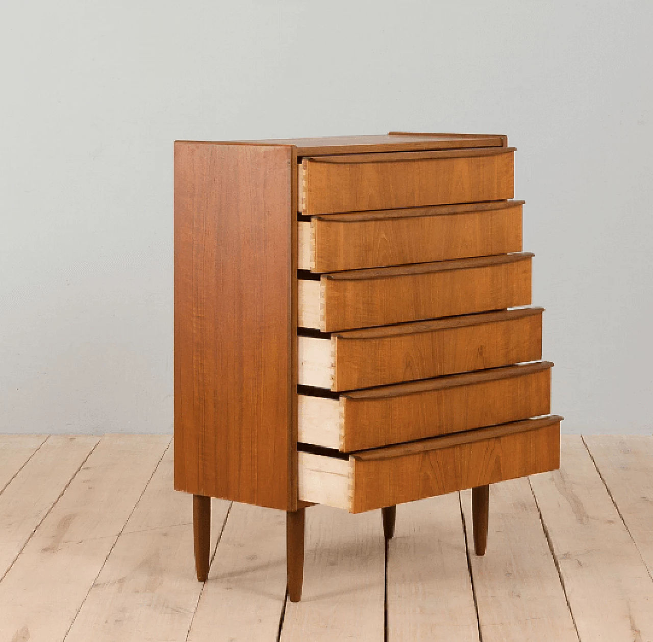 Danish chest of drawers in teak , 1960s 6