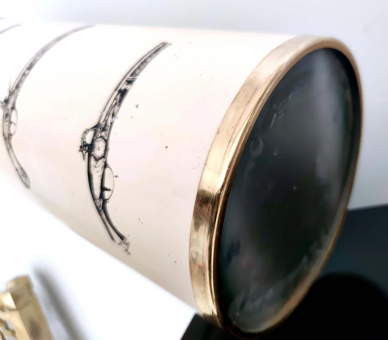 Painted metal umbrella stand attributed to Fornasetti, 1950s 1