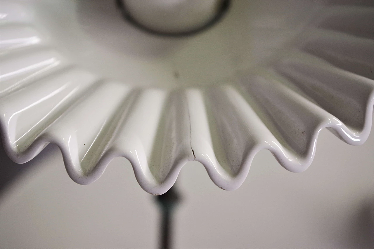 Aldo Bernardi brass and ceramic wall lamps, 1970s 3