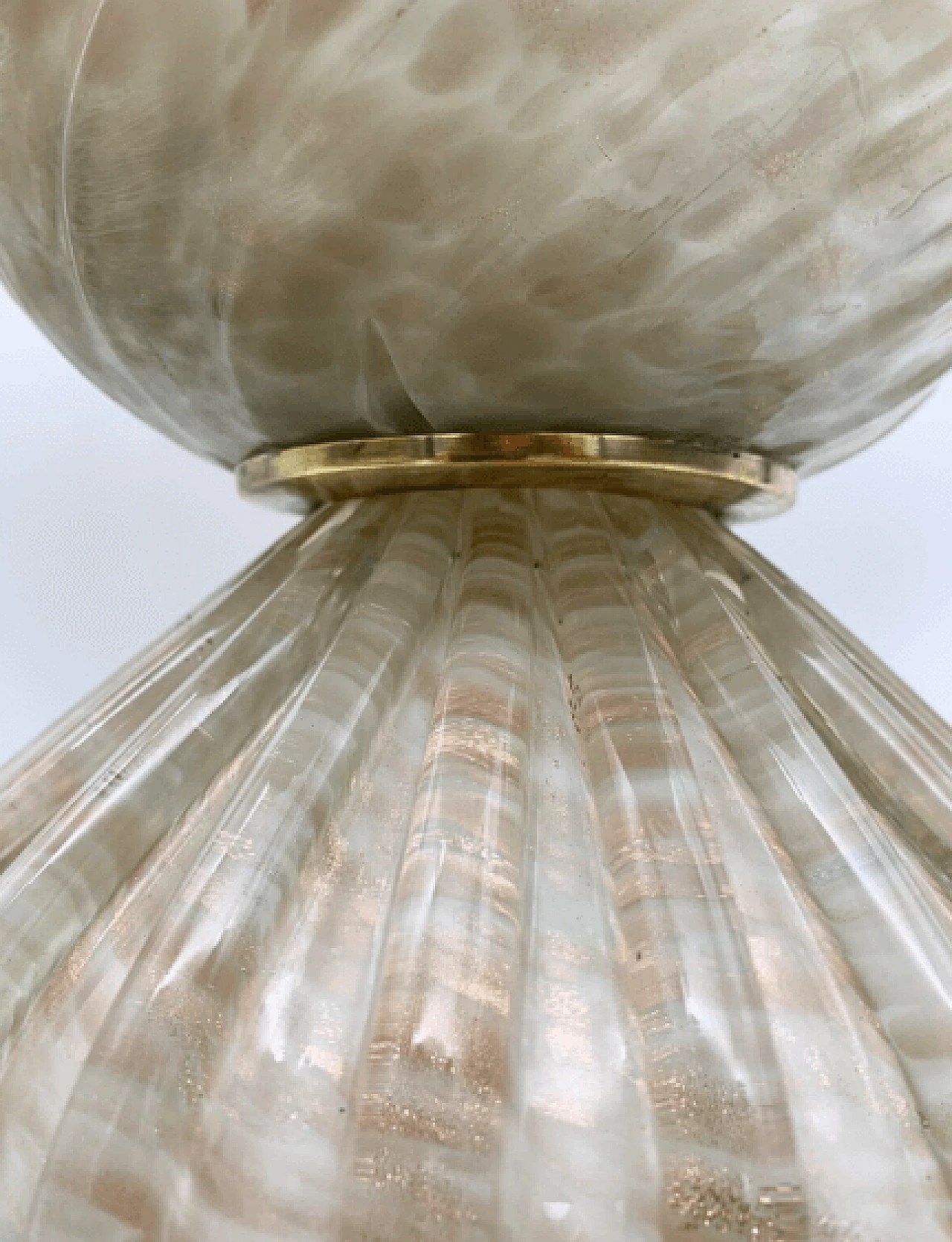 Pair of large table lamps in glass by Avem, 1950s 4
