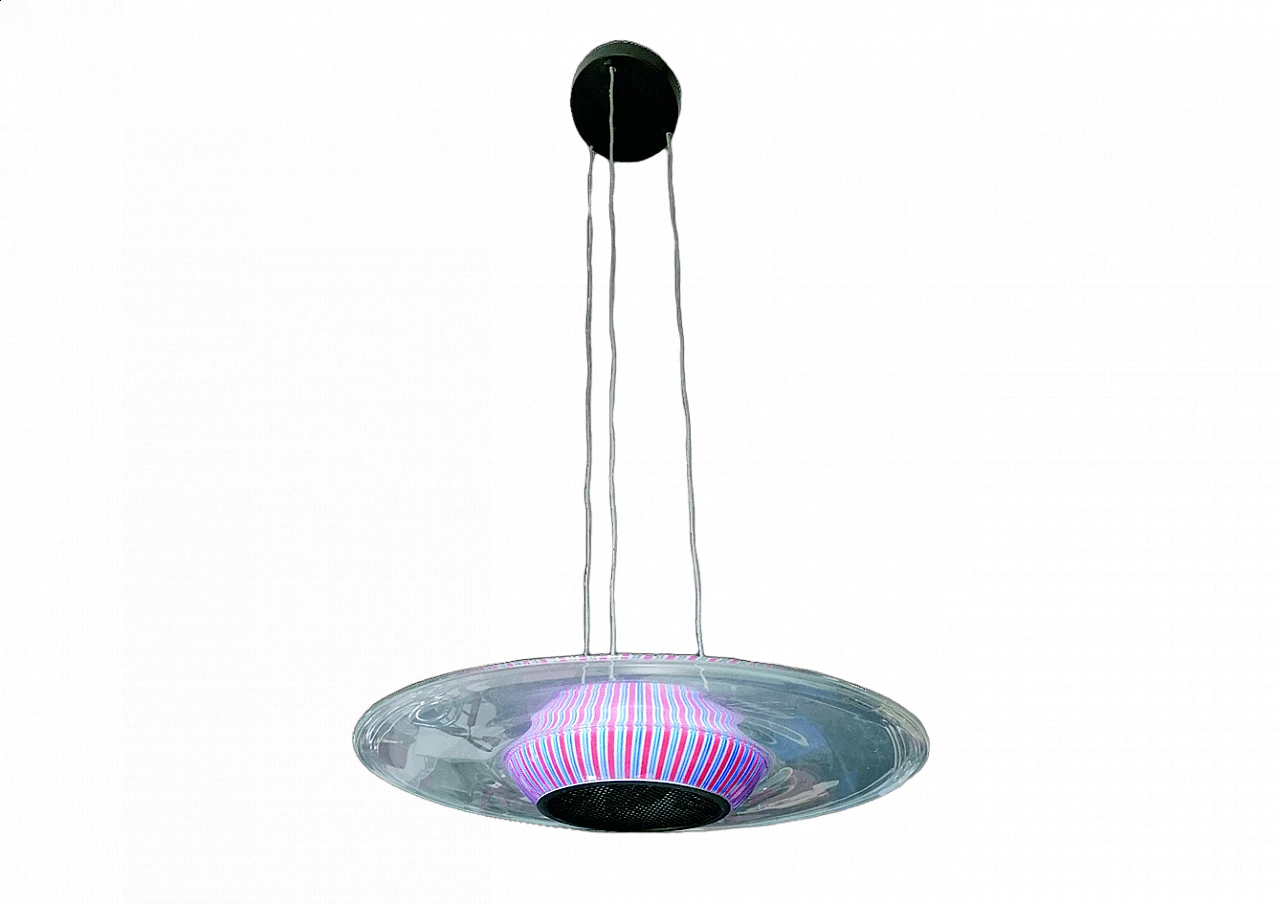 Murano glass chandelier by Effetre International, 1980s 5