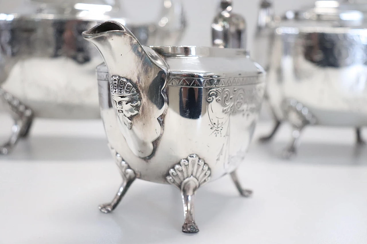 Reed & Barton silver-plated metal tea service, 19th century 3