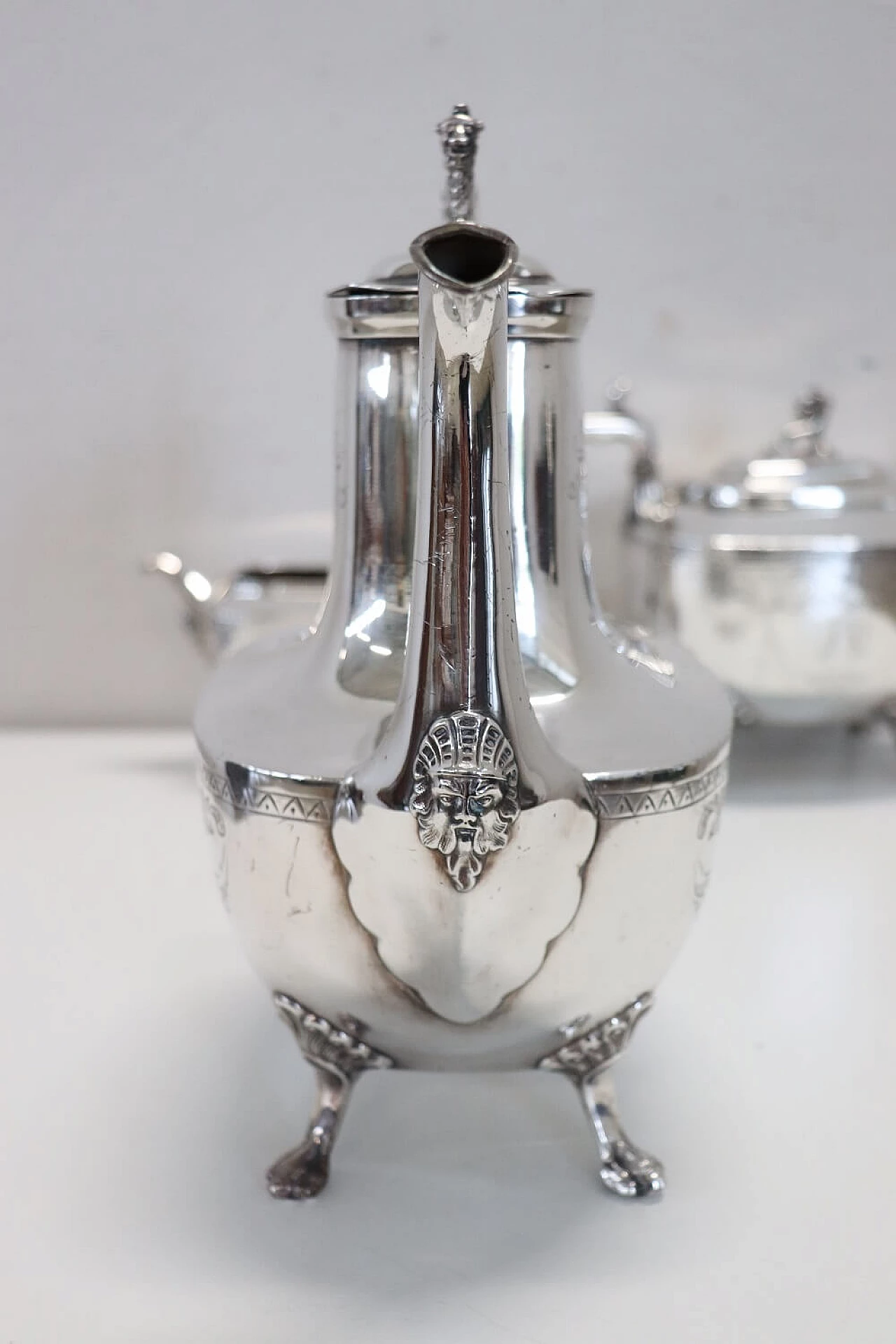 Reed & Barton silver-plated metal tea service, 19th century 5