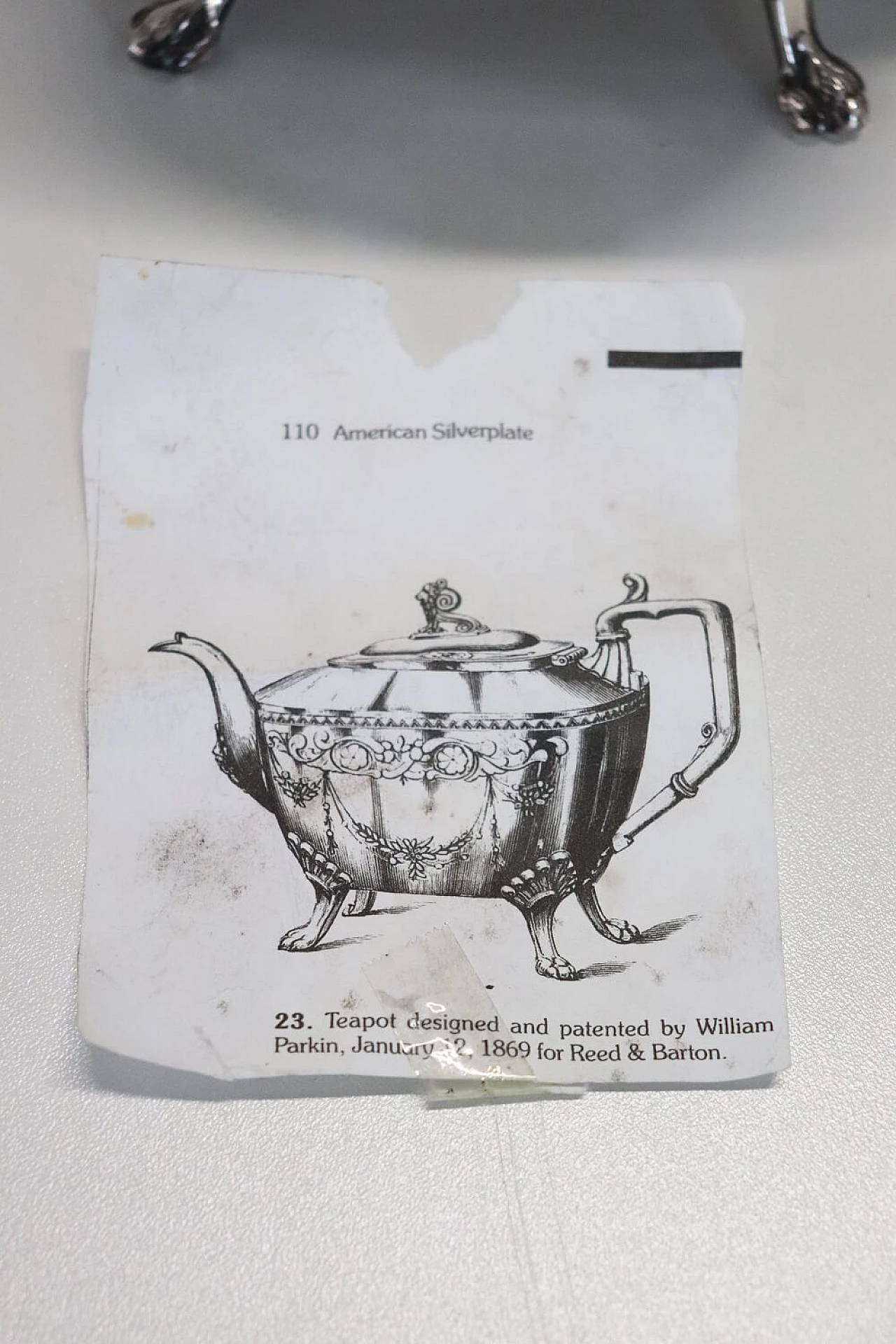 Reed & Barton silver-plated metal tea service, 19th century 10