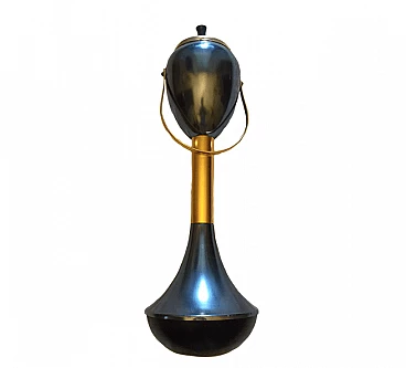 Posacenere a colonna in ottone, anni '50