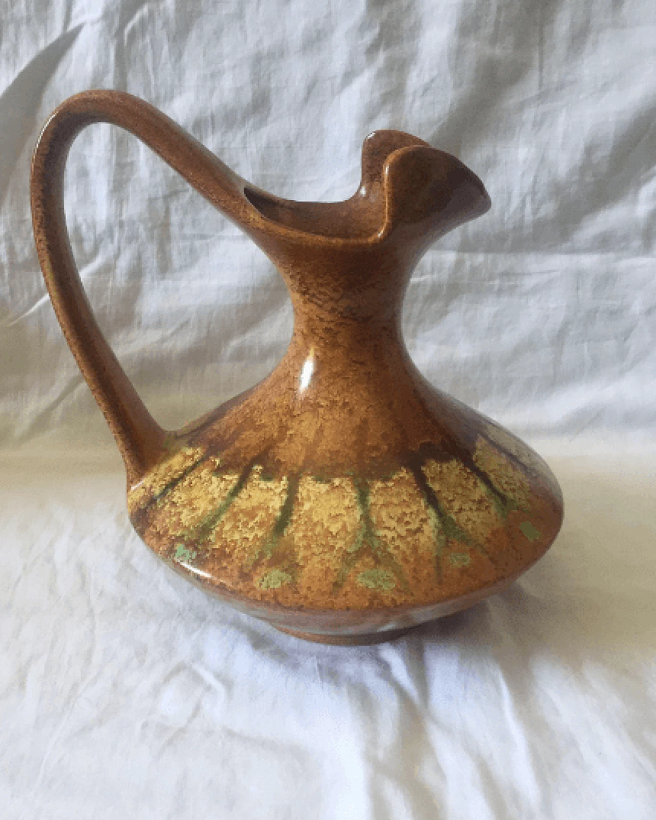 Brocca in ceramica di Bertoncello, anni '70 3